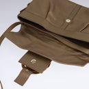 BVLGARI Chandra Shoulder Bag Leather Bronze Auth am7552-10