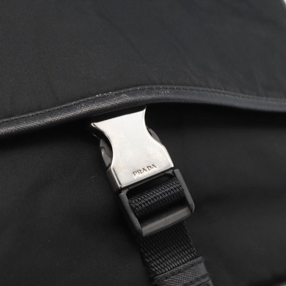 PRADA Shoulder Bag Nylon Black Auth am7560