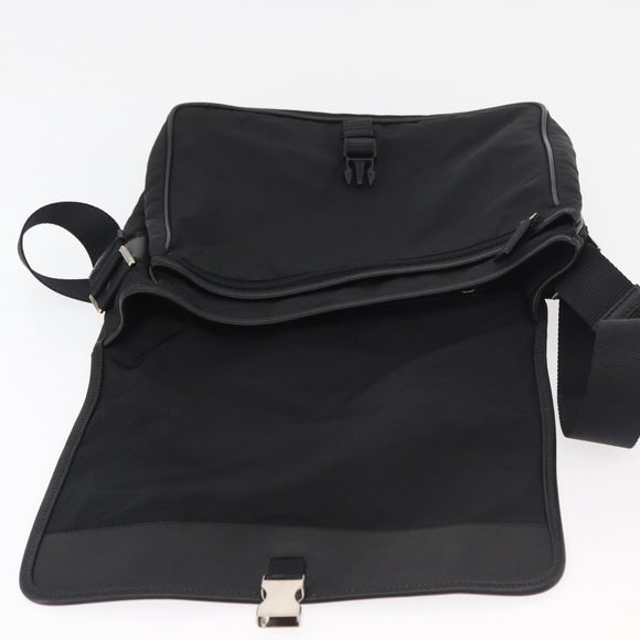 PRADA Shoulder Bag Nylon Black Auth am7560