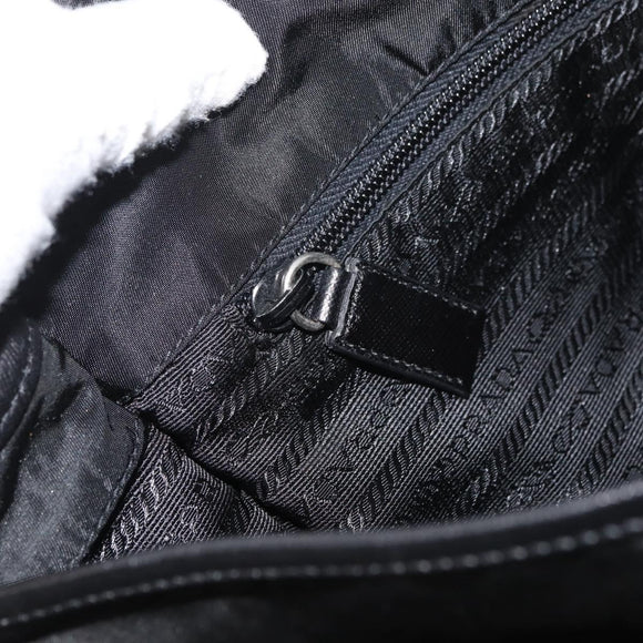 PRADA Shoulder Bag Nylon Black Auth am7560