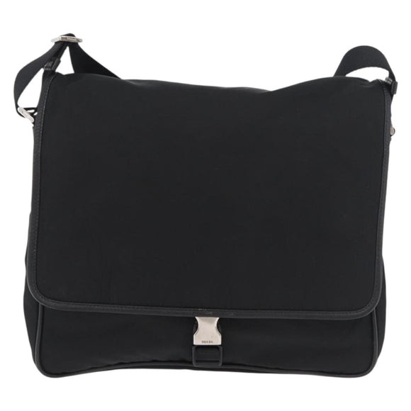 PRADA Shoulder Bag Nylon Black Auth am7560