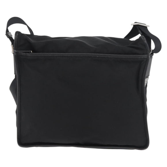 PRADA Shoulder Bag Nylon Black Auth am7560