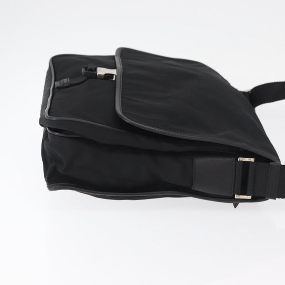 PRADA Shoulder Bag Nylon Black Auth am7560