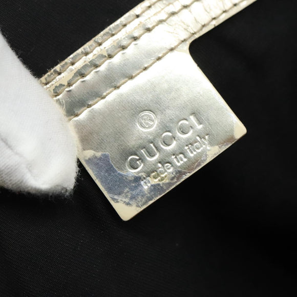 GUCCI GG Supreme Tote Bag PVC White 189896 Auth am7561