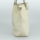 GUCCI GG Supreme Tote Bag PVC White 189896 Auth am7561-3