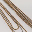 Christian Dior Twist Triple Necklace metal Gold Auth am7605-4