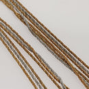 Christian Dior Twist Triple Necklace metal Gold Auth am7605-5