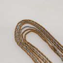 Christian Dior Twist Triple Necklace metal Gold Auth am7605-6