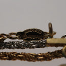 Christian Dior Twist Triple Necklace metal Gold Auth am7605-8