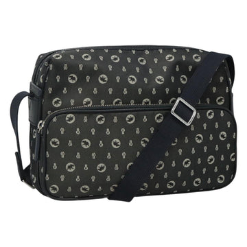 HUNTING WORLD Shoulder Bag Canvas Gray Auth am7610