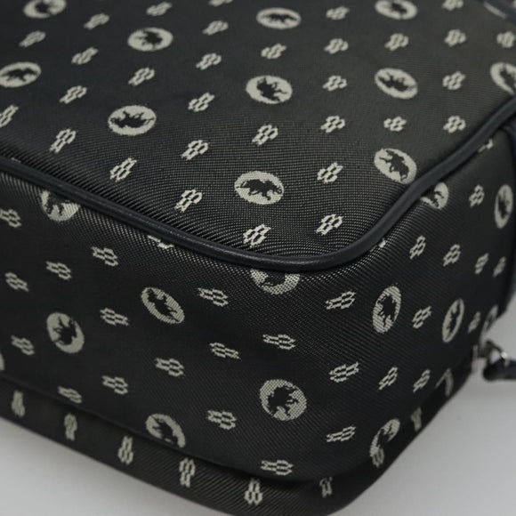 HUNTING WORLD Shoulder Bag Canvas Gray Auth am7610