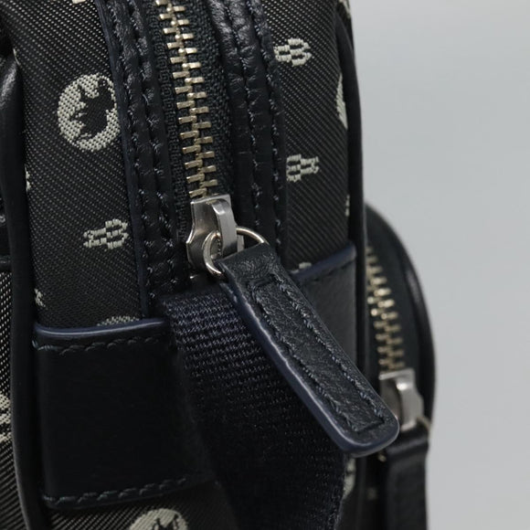 HUNTING WORLD Shoulder Bag Canvas Gray Auth am7610