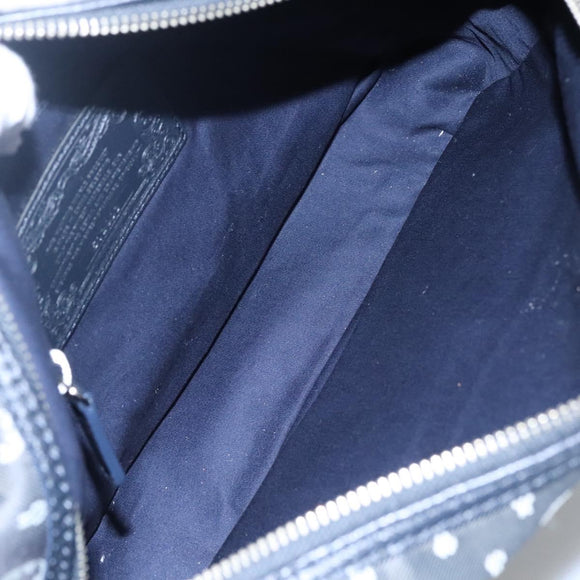 HUNTING WORLD Shoulder Bag Canvas Gray Auth am7610