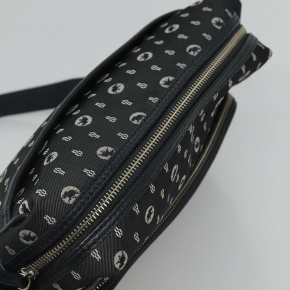 HUNTING WORLD Shoulder Bag Canvas Gray Auth am7610