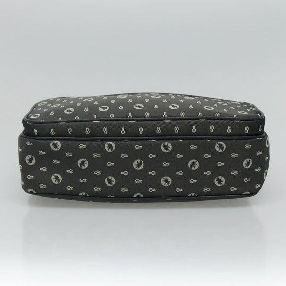 HUNTING WORLD Shoulder Bag Canvas Gray Auth am7610