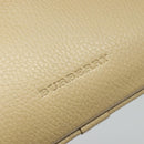 BURBERRY Shoulder Bag Leather Beige Auth am7618-17