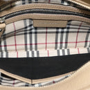 BURBERRY Shoulder Bag Leather Beige Auth am7618-11