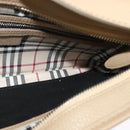 BURBERRY Shoulder Bag Leather Beige Auth am7618-18