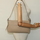 BURBERRY Shoulder Bag Leather Beige Auth am7618-22