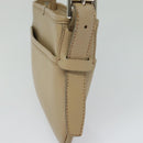 BURBERRY Shoulder Bag Leather Beige Auth am7618-3