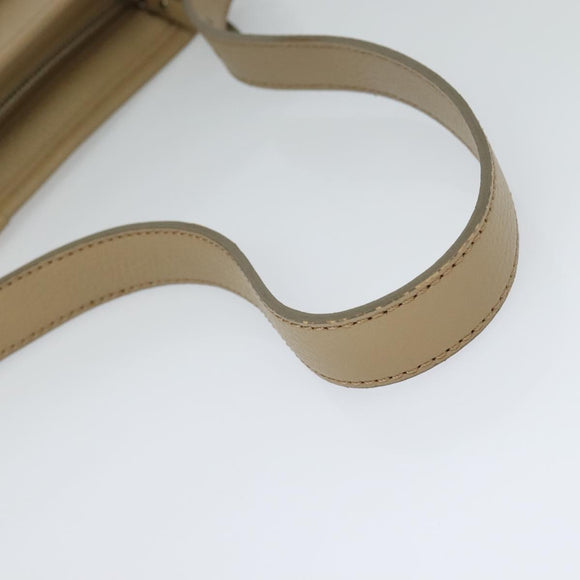 BURBERRY Shoulder Bag Leather Beige Auth am7618