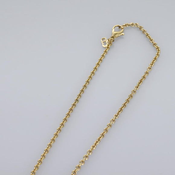 Christian Dior Necklace metal Gold Auth am7631