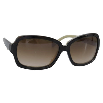 CHANEL Sunglasses plastic Brown CC Auth am7632