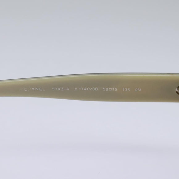 CHANEL Sunglasses plastic Brown CC Auth am7632