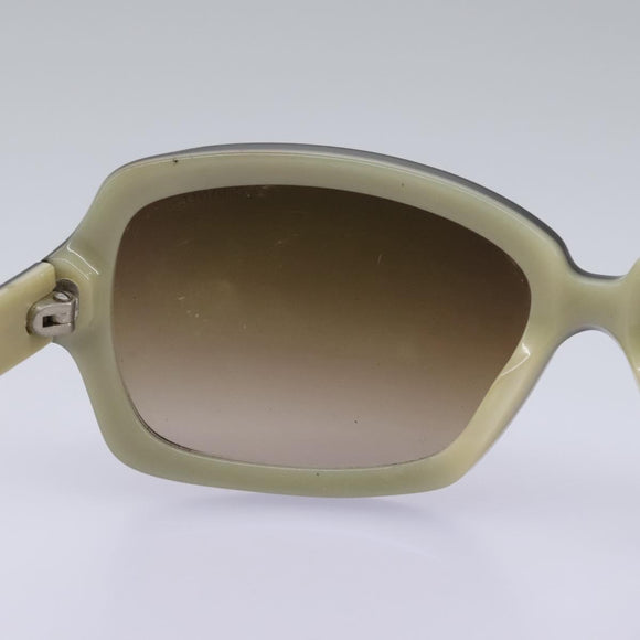 CHANEL Sunglasses plastic Brown CC Auth am7632