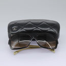 CHANEL Sunglasses plastic Brown CC Auth am7632-19