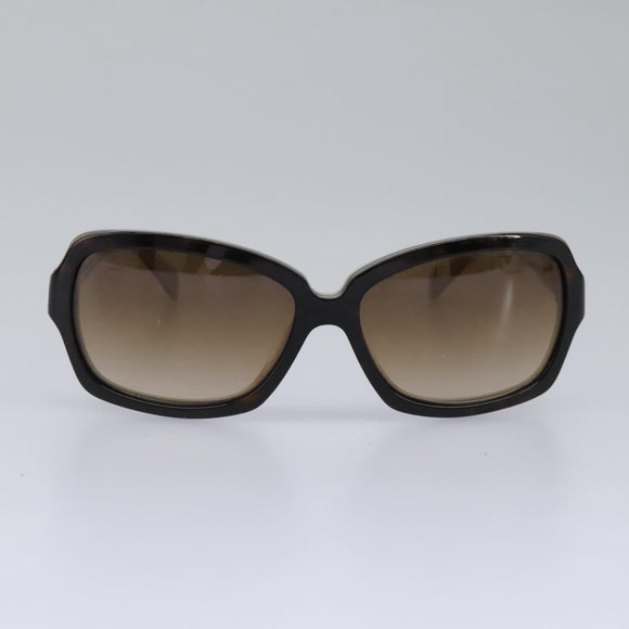 CHANEL Sunglasses plastic Brown CC Auth am7632