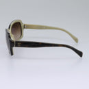 CHANEL Sunglasses plastic Brown CC Auth am7632-5