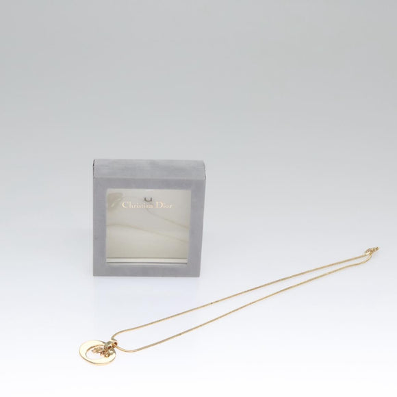 Christian Dior Necklace metal Gold Auth am7636