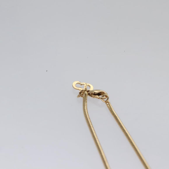 Christian Dior Necklace metal Gold Auth am7636