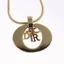 Christian Dior Necklace metal Gold Auth am7636-9