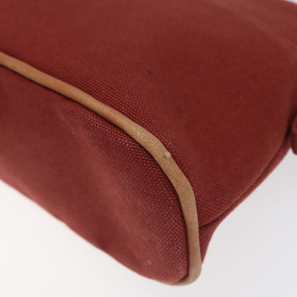 HERMES Bolide PM Pouch Canvas Red Auth am7641