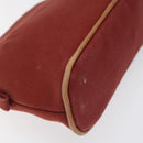 HERMES Bolide PM Pouch Canvas Red Auth am7641-15