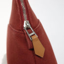 HERMES Bolide PM Pouch Canvas Red Auth am7641-9