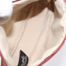 HERMES Bolide PM Pouch Canvas Red Auth am7641-11