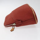 HERMES Bolide PM Pouch Canvas Red Auth am7641-4