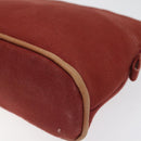 HERMES Bolide PM Pouch Canvas Red Auth am7641-7
