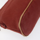 HERMES Bolide PM Pouch Canvas Red Auth am7641-8