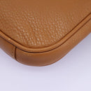 TORY BURCH Shoulder Bag Leather Brown Auth am7642-14