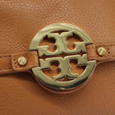 TORY BURCH Shoulder Bag Leather Brown Auth am7642-16
