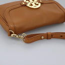 TORY BURCH Shoulder Bag Leather Brown Auth am7642-8
