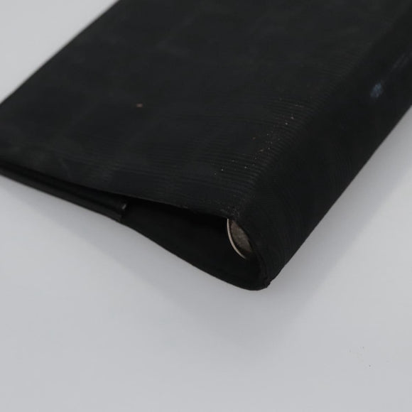 CHANEL New Travel line Day Planner Cover Nylon Black CC Auth am7648