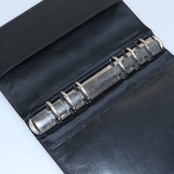 CHANEL New Travel line Day Planner Cover Nylon Black CC Auth am7648