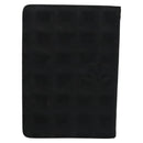 CHANEL New Travel line Day Planner Cover Nylon Black CC Auth am7648-2