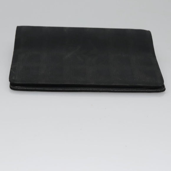 CHANEL New Travel line Day Planner Cover Nylon Black CC Auth am7648
