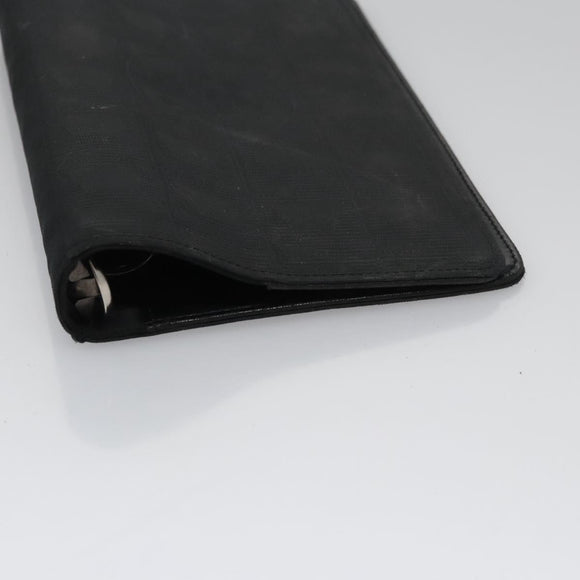 CHANEL New Travel line Day Planner Cover Nylon Black CC Auth am7648